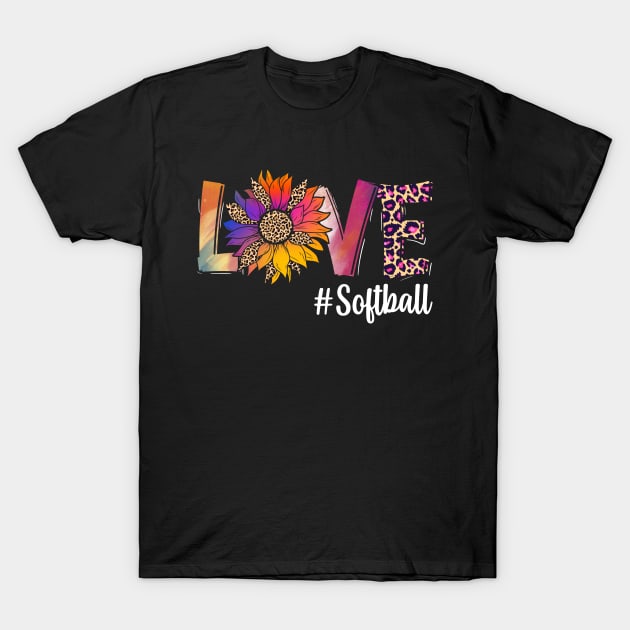 Love Softball T-Shirt by White Martian